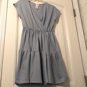 Light Blue Peplum Dress